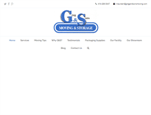 Tablet Screenshot of gregandsonsmoving.com